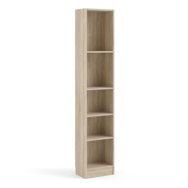 Basic Bookcase - Narrow - Oak