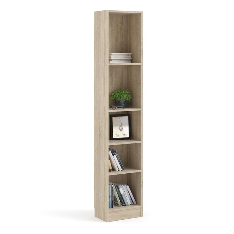 Basic Bookcase - Narrow - Oak