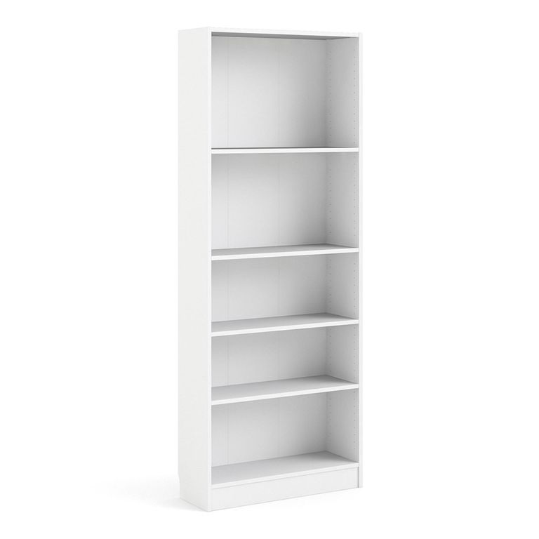 Basic Bookcase - Wide - White