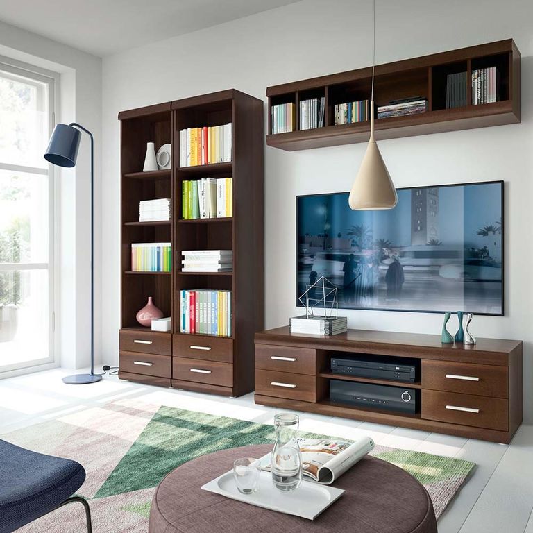 Imperial Shelving Cabinet - Open - Narrow - Mahogany