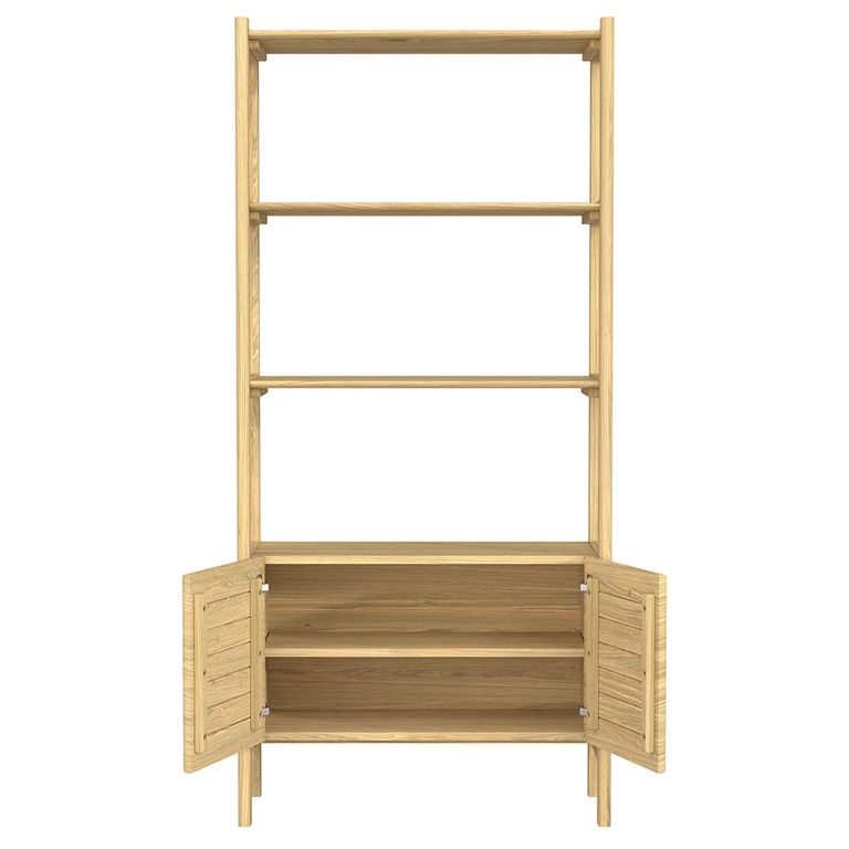 Hazlemere Single Bookcase - 2 Door - Matt Lacquered