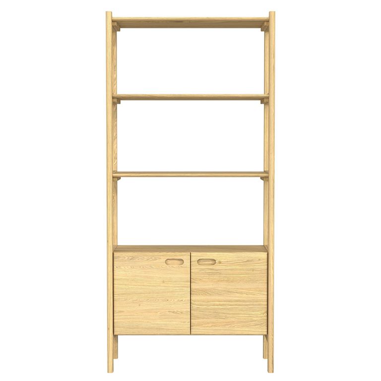 Hazlemere Single Bookcase - 2 Door - Matt Lacquered