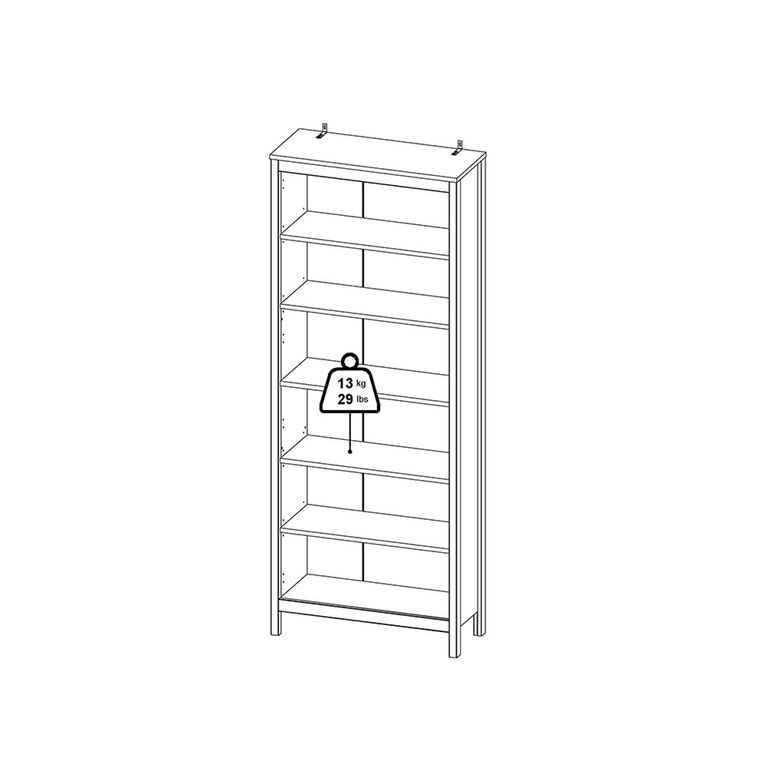 Barcelona Bookcase - Jackson Hickory Oak