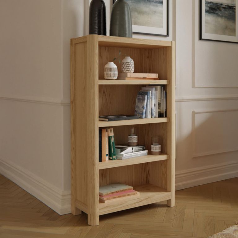 Stockholm Bookcase - Low - Oak