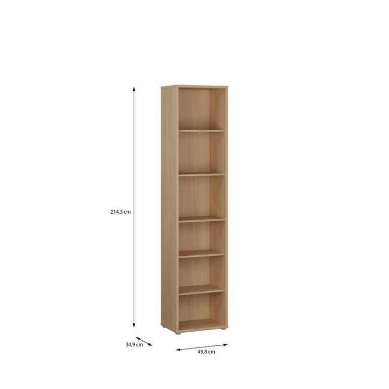 Alice Springs Bookcase - Tall - Elegancia Oak