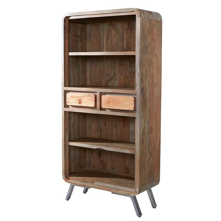 Aspen Bookcase - 2 Drawer - Large - Industrial - Reclaimed Wood