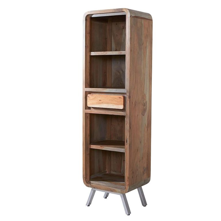 Aspen Bookcase - 1 Drawer - Narrow - Industrial - Reclaimed Wood