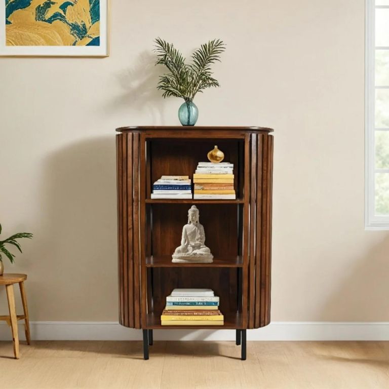 Slatted Bookcase - Slatted - Mango Wood
