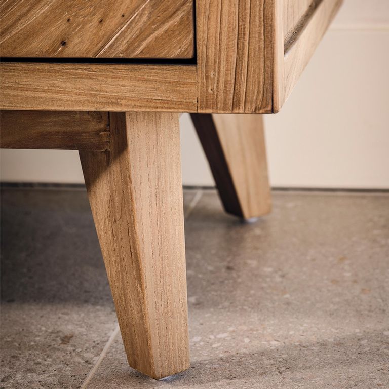 Sorrento Bookcase - 2 Door - Chevron - Elm Wood