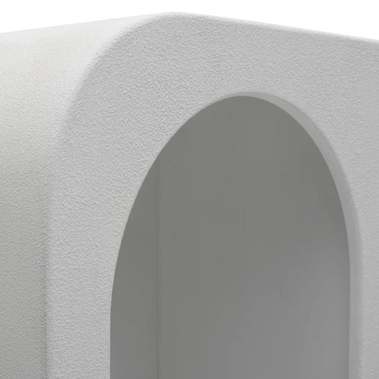 Geo White Bookcase - Tall - Geometric Design