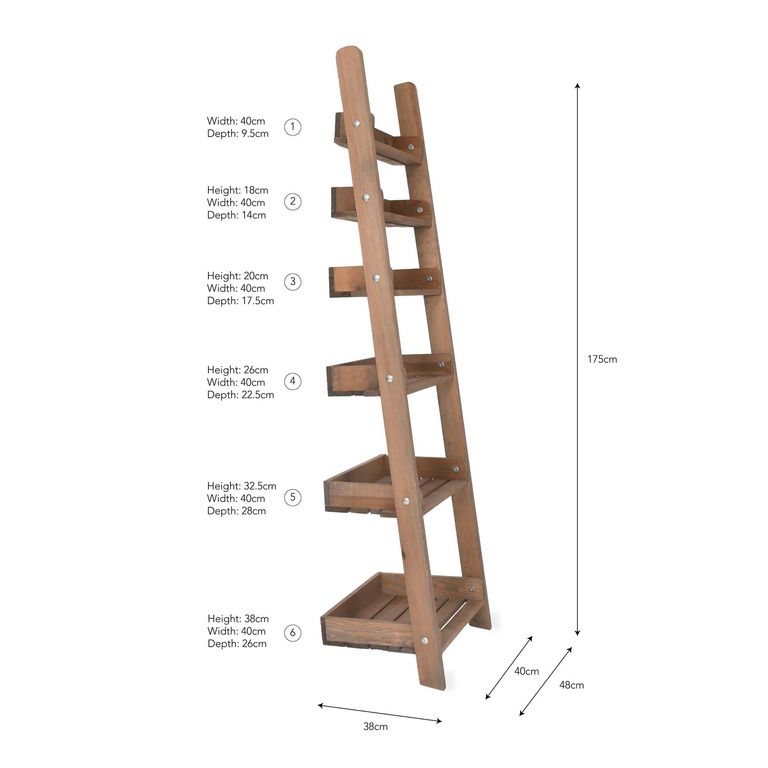 Aldsworth Shelf Ladder Small Natural Wood