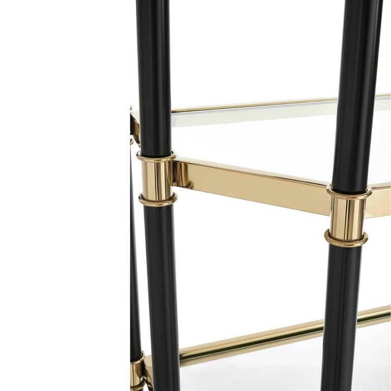 Allessi Shelving Unit - Glass and Champagne - Large