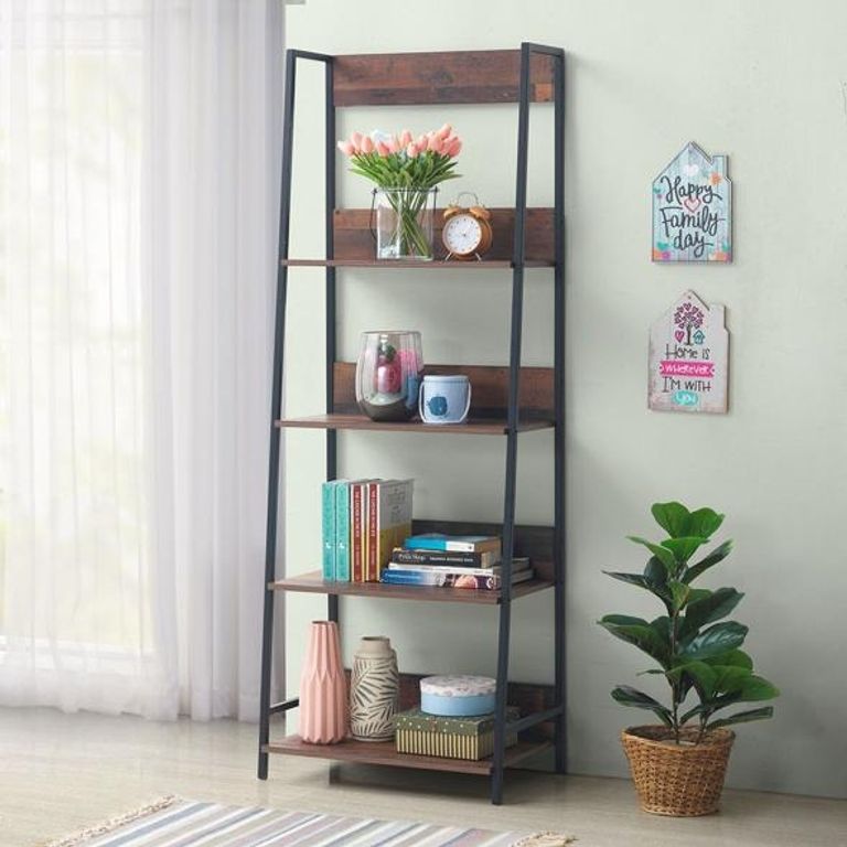 Alpena Rustic Oak Open Shelving Unit