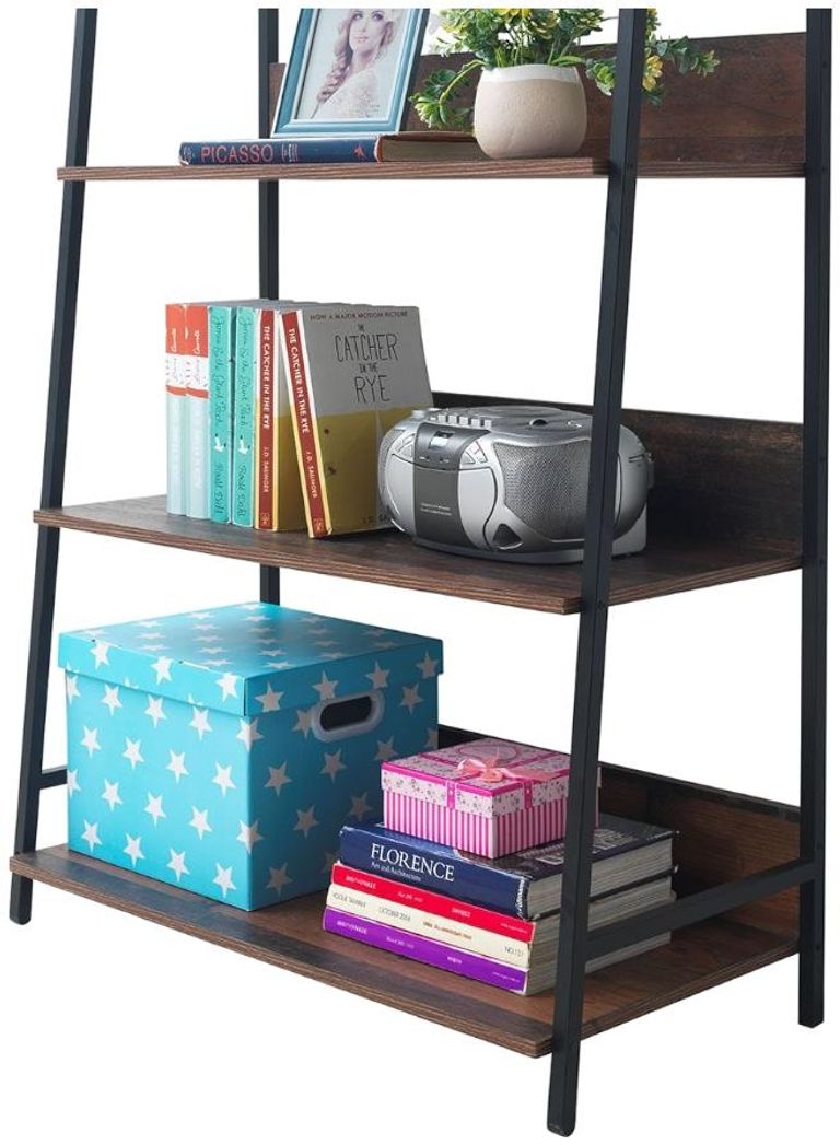 Alpena Rustic Oak Wide Open Shelving Unit