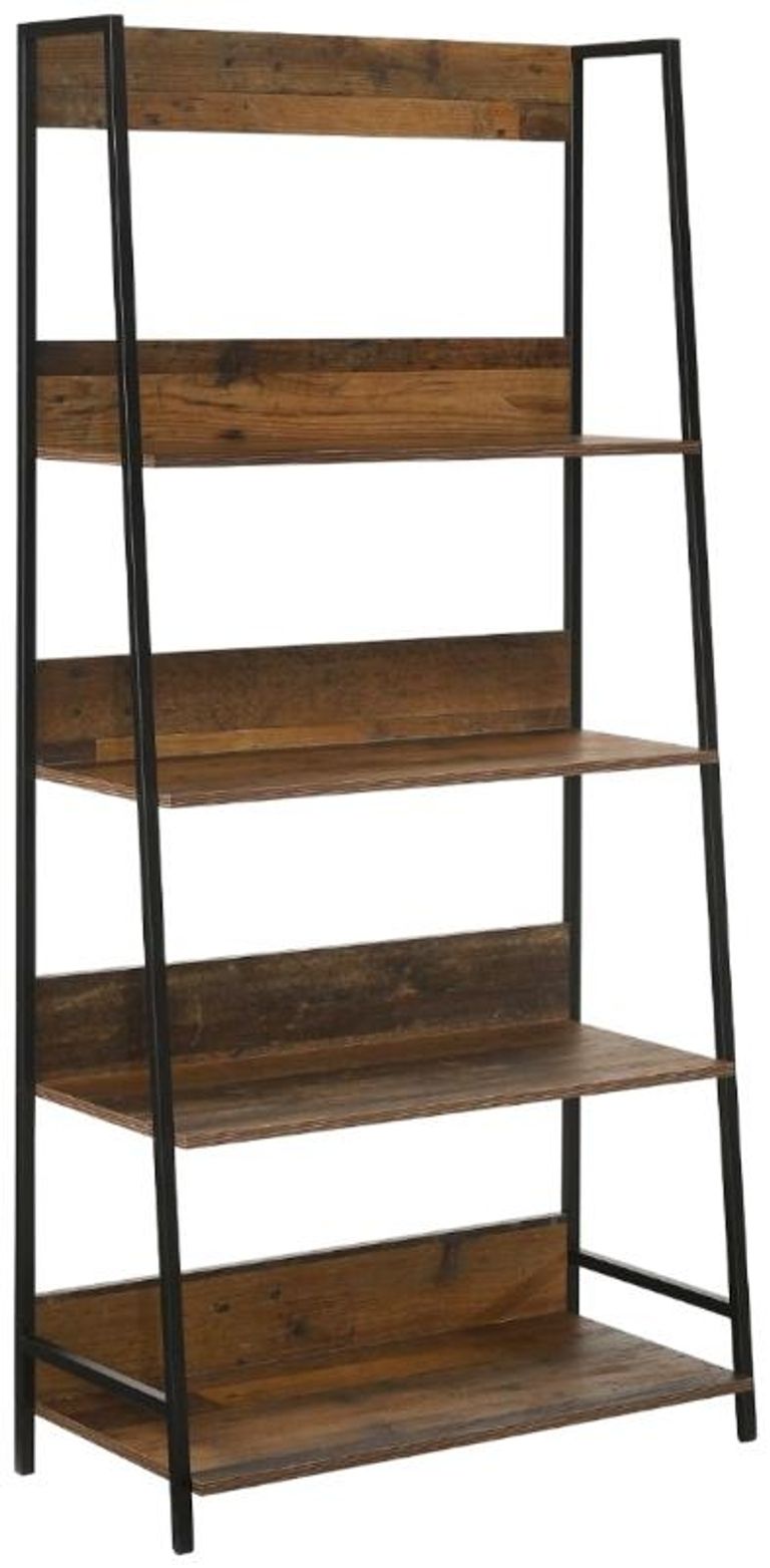 Alpena Rustic Oak Wide Open Shelving Unit
