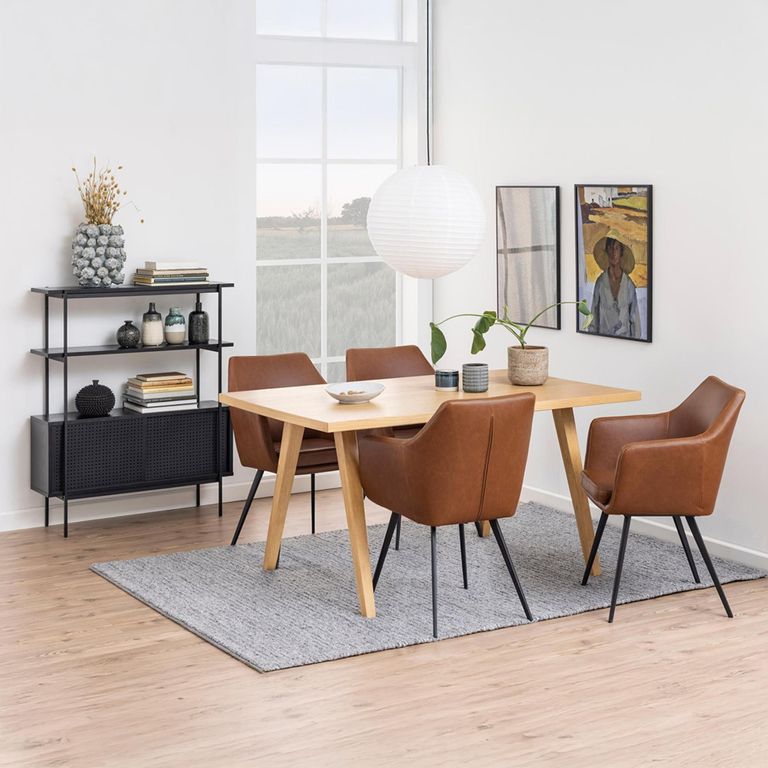 Angus Bookcase - with Cupboard - Black Melamine