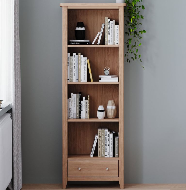 Arden Oak Tall Bookcase