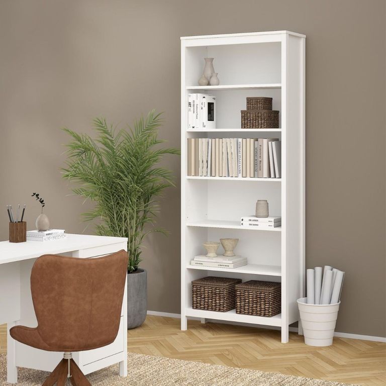 Barcelona White Bookcase