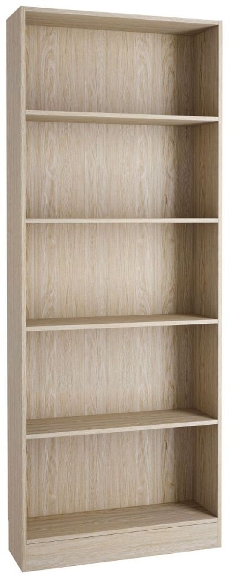 Basic Oak Effect Wide Bookcase
