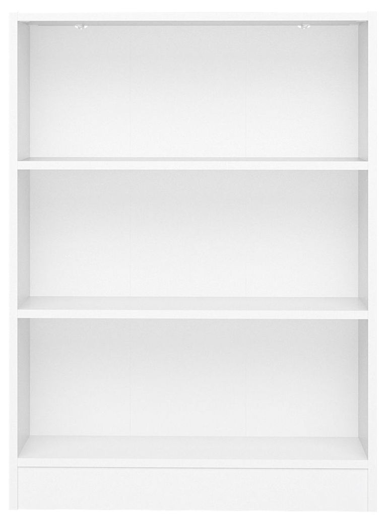 Basic White Low Bookcase