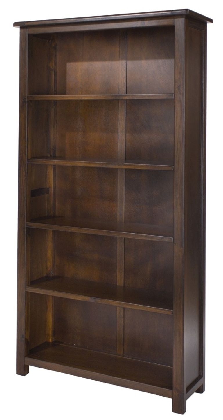 Boston Dark Wood Tall Bookcase