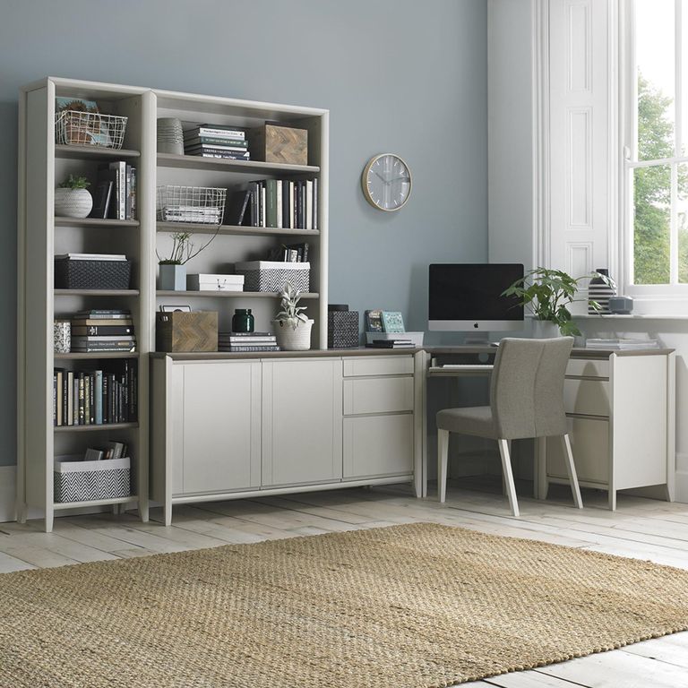Bergen Grey Washed Oak & Soft Grey Wide Top Unit
