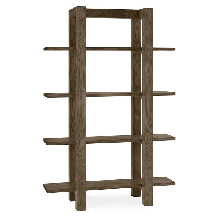 Turin Dark Oak Open Shelf Unit