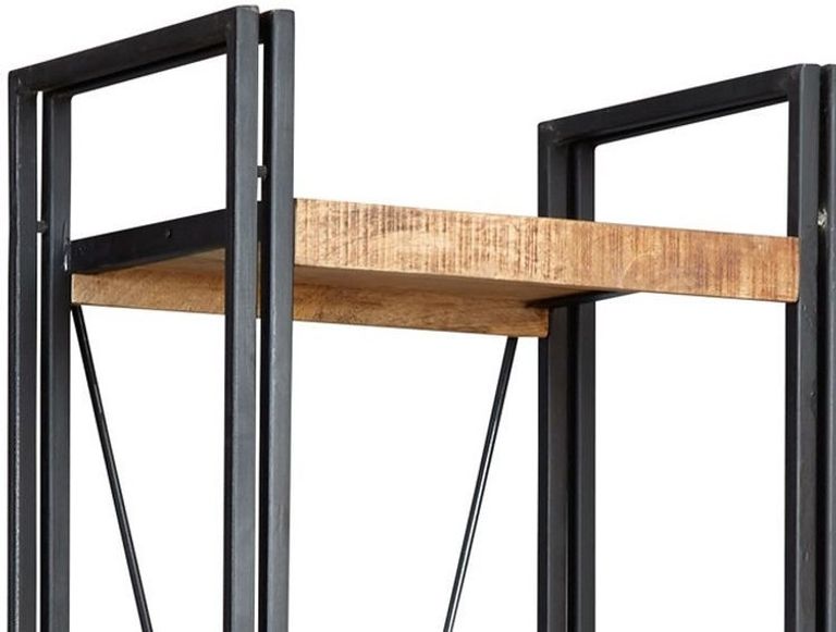 Bhuj Industrial Style Wooden Narrow Shelving Unit