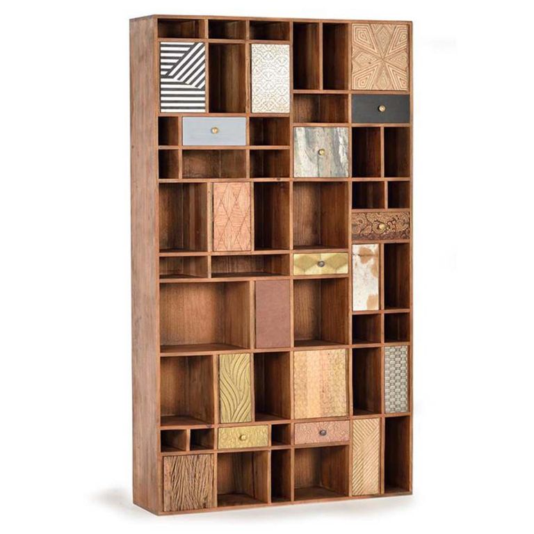 Bonham Bookcase - Mango Wood - Multi Door
