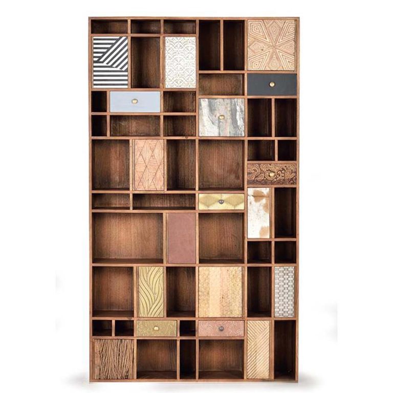 Bonham Bookcase - Mango Wood - Multi Door