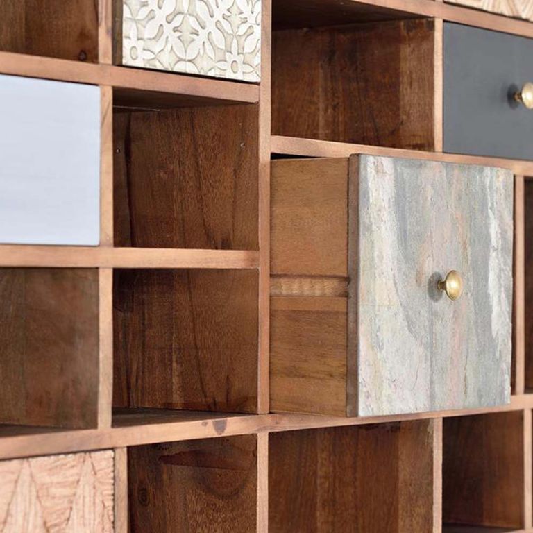 Bonham Bookcase - Mango Wood - Multi Door