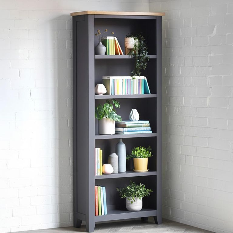 Bordeaux Tall Bookcase - Grey