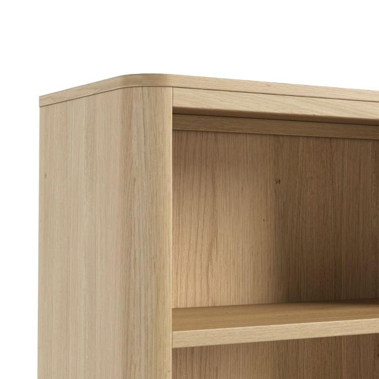 Cara Bookcase - with Cupboard - Oak