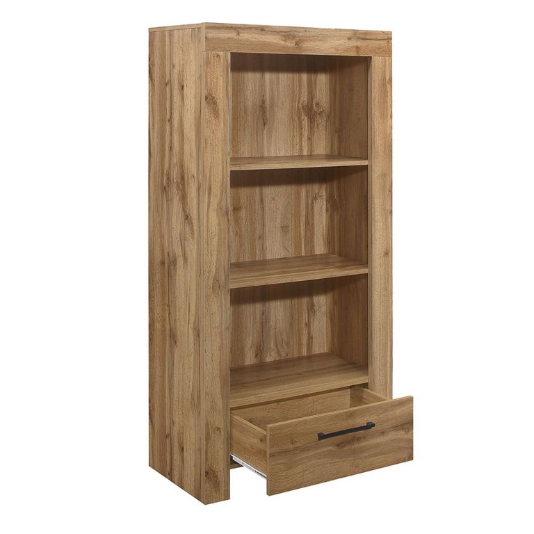 Compton Bookcase - 1 Drawer - Oak