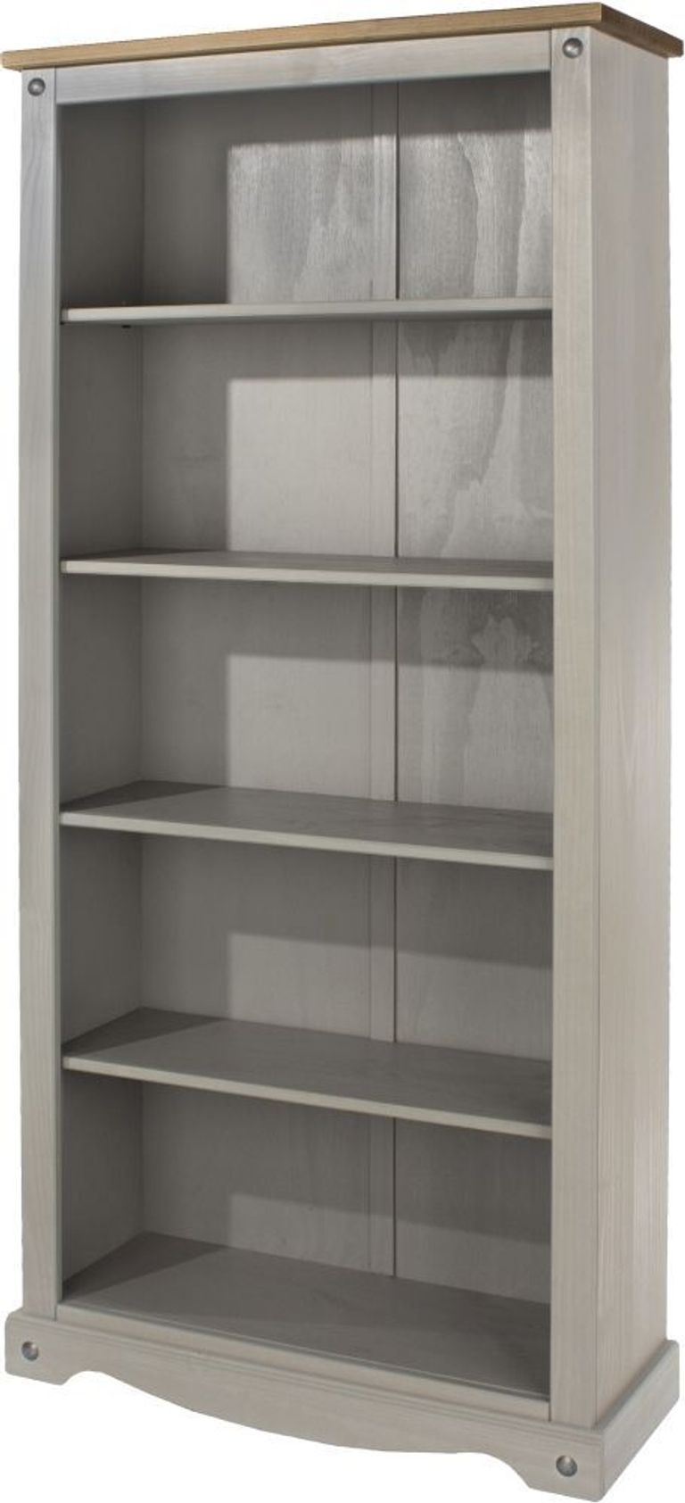 Corona Grey Mexican Pine Tall Bookcase