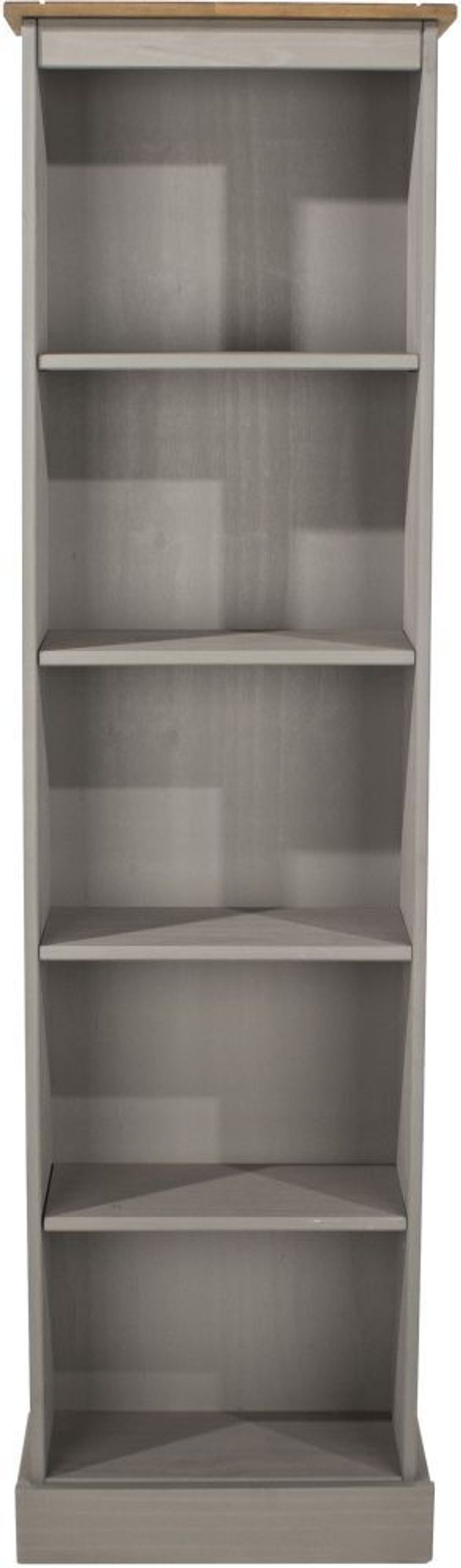 Corona Grey Mexican Pine Tall Narrow Bookcases