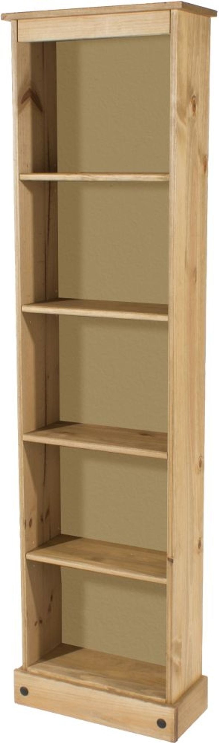 Corona Pine Mexican Tall Narrow Bookcase