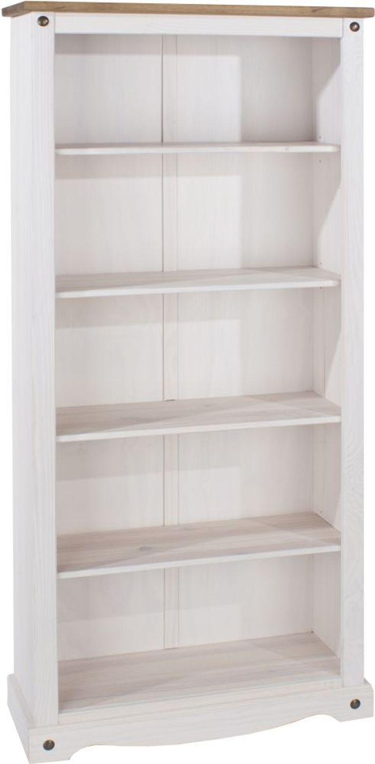 Corona White Mexican Pine Mexican Pine Tall Bookcase