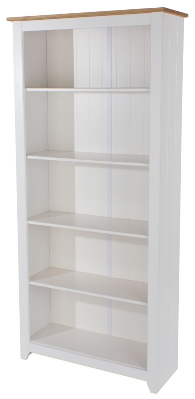 Capri White Tall Bookcase