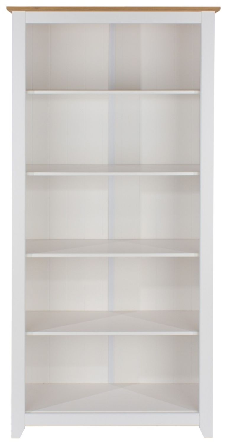 Capri White Tall Bookcase