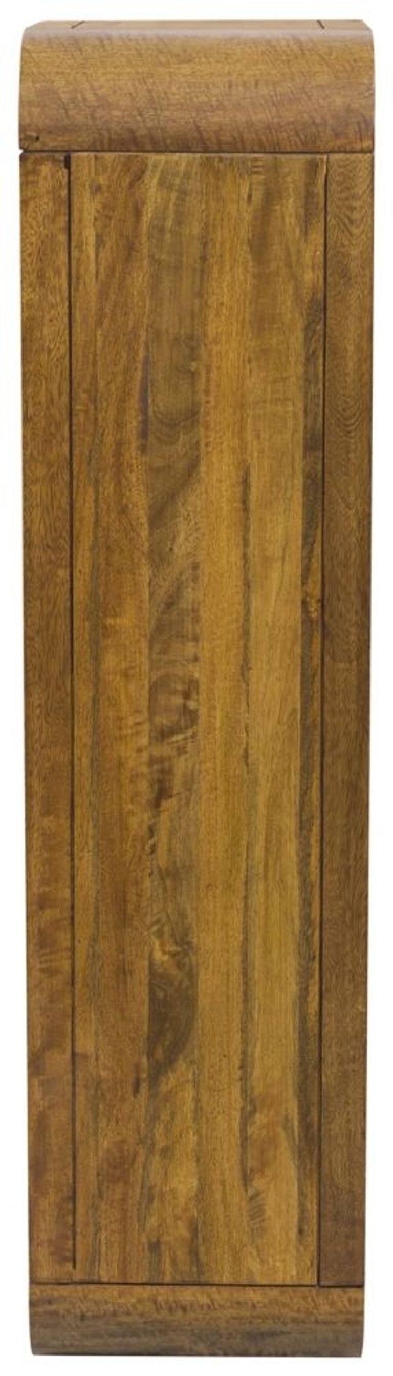 Curved Edge Mango Wood Tall Bookshelf