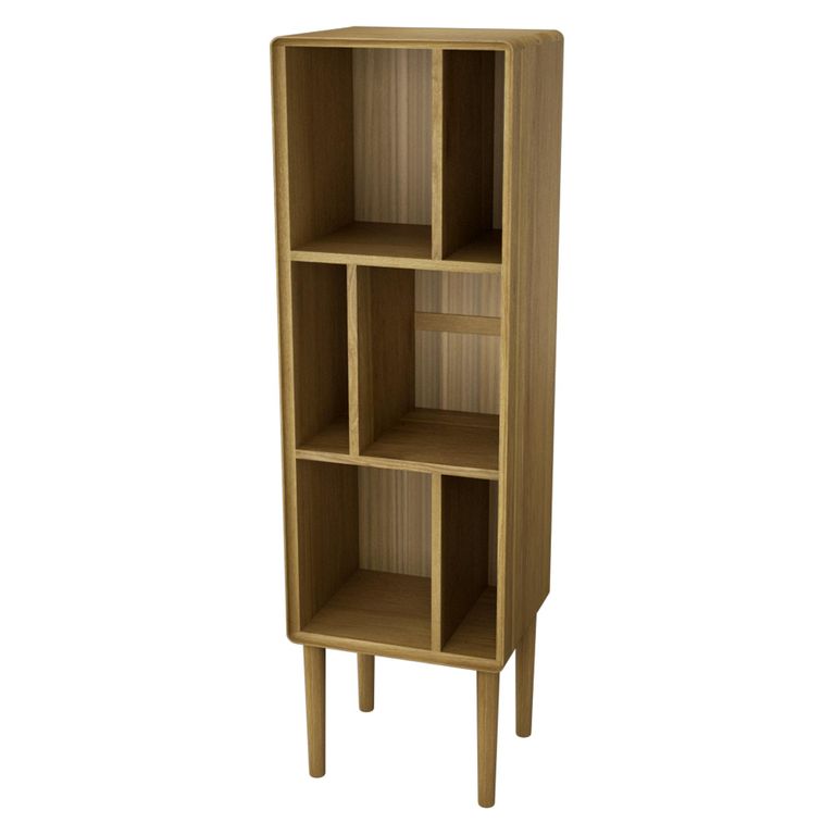 Scandic Shelving Unit - Narrow - Oak