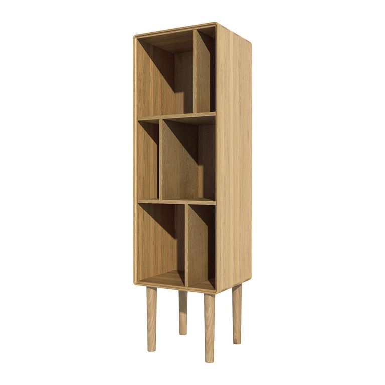 Scandic Shelving Unit - Narrow - Oak
