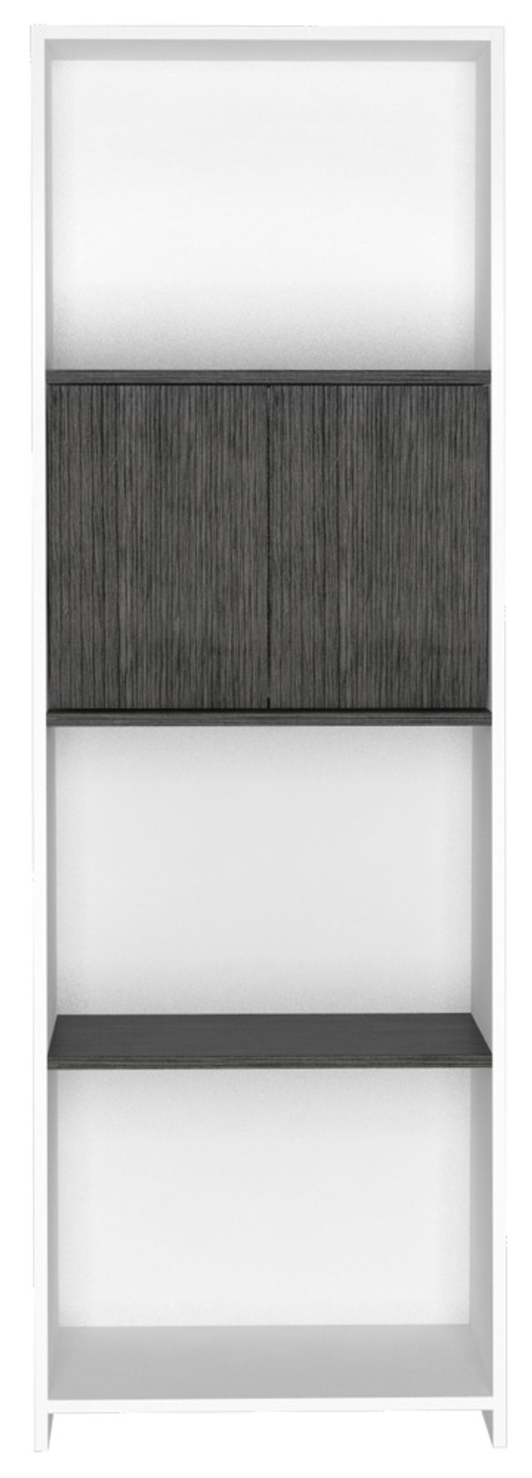 Dallas White and Grey Bookcase