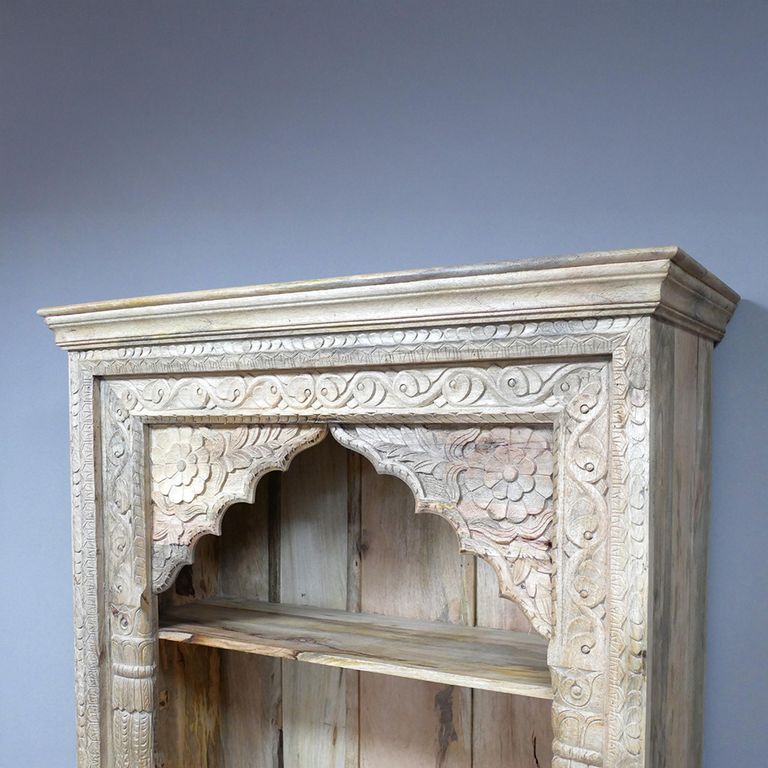 Bookcase - Carved Mango Wood - Small