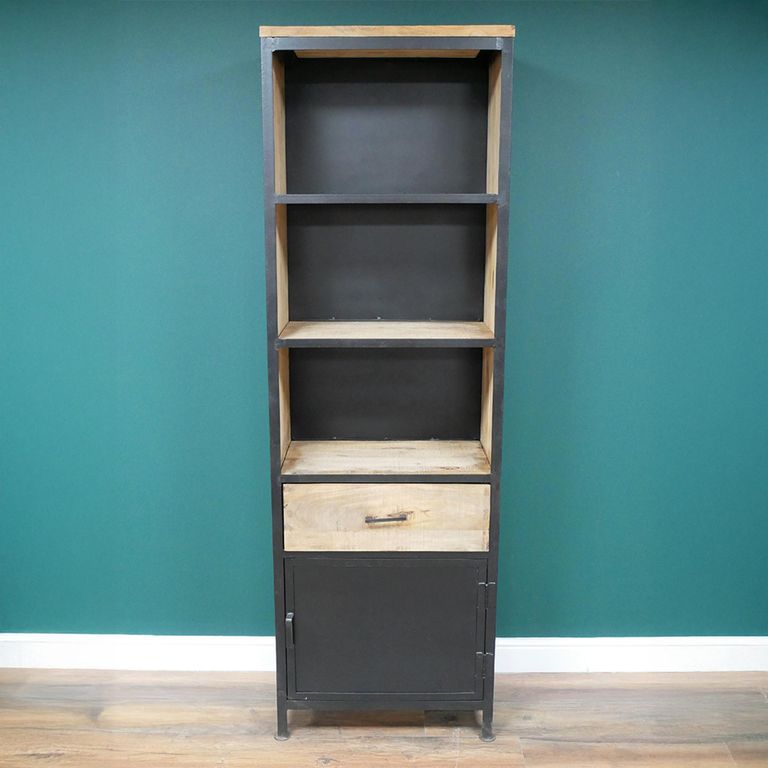 Bookcase - Mango Wood - Narrow