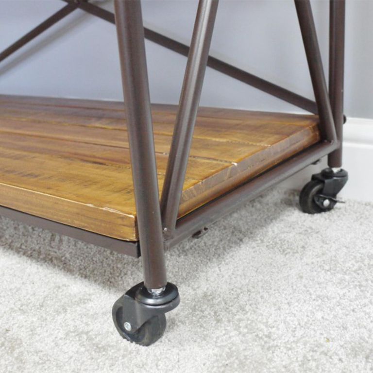 Shelves - Wood and Metal - on Wheels