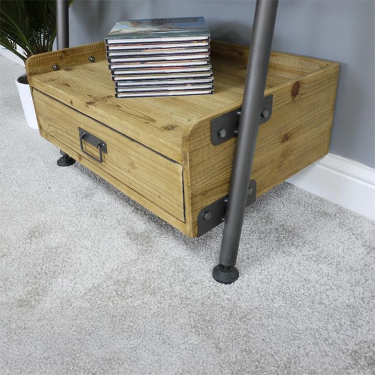 Shelving Unit - Wooden - 1 Drawer - Ladder