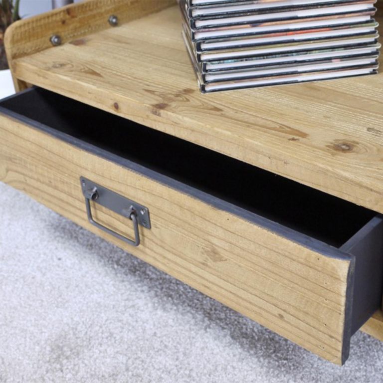 Shelving Unit - Wooden - 1 Drawer - Ladder