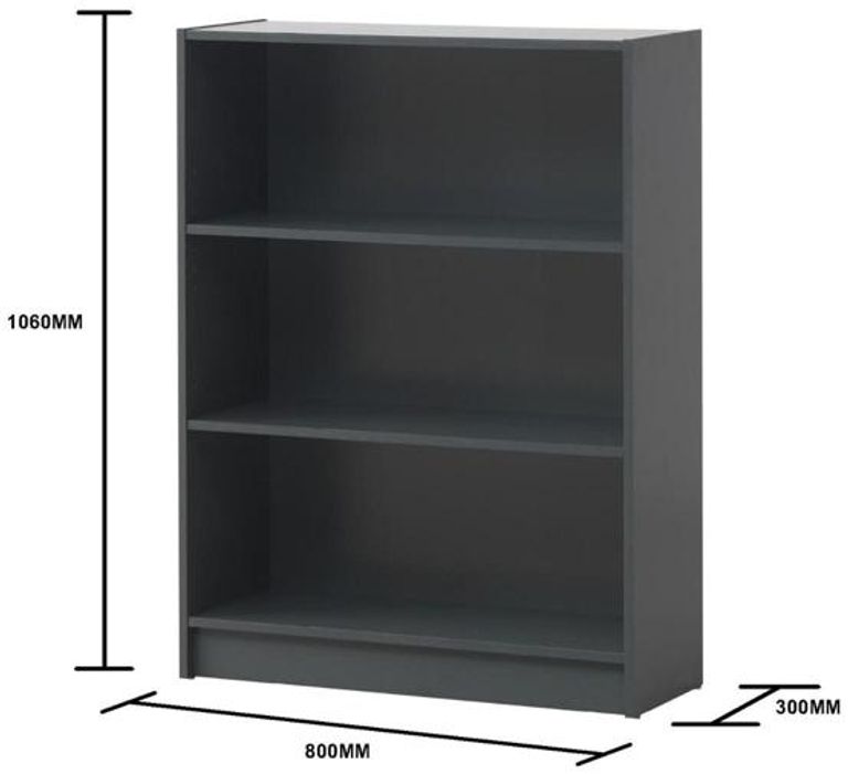 Edwards Low Wide Bookcase - Variant Available